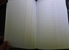 New Caliber Cash Record Book, 144 Pages, 5-1/8″ x 7-5/8″, 2-Column Cash Ruling2