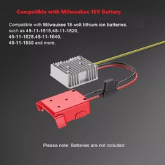 18v to 12v Step Down Converter for Milwaukee M18 Power Wheels Battery Adapter D