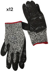 (12 PAIR) SHOWA Zorb-It Palm Coated Sz 9 Cut & Puncture Resistant Gloves