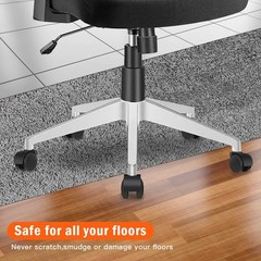 2″ Office Chair Wheels Set of 5 Heavy Duty 1000 lbs for Hardwood & Carpet