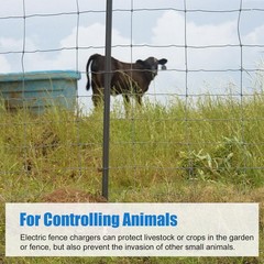 Electric Fence Charger, 5 Mile Plug in Electric Fence Energizer, for Preventive