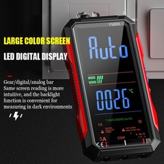 6000 Counts Digital Multimeter Tester Auto-Ranging TRMS Voltmeter Colour Display