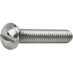 10-24 Round Head Machine Screws Slotted Drive Stainless Steel All Lengths