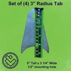 4 -5″ Tall Axle Suspension Tabs-3″ Radius Tube -4 Link Suspension Mounts, Shocks