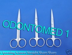 6 Operating Dissecting Surgical Scissors 5.5″ Straight Sharp Sharp Blades
