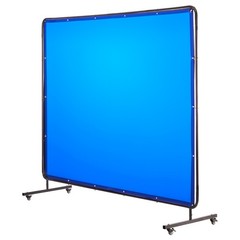 Uimoso 6 x 8 FT Flame-Resistant Vinyl Welding Curtain with Frame
