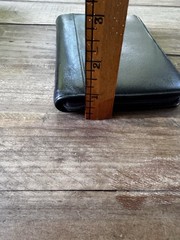 Vintage Filofax Pocket Durham Black Deluxe Leather Zip Organizer 6 Ring Planner