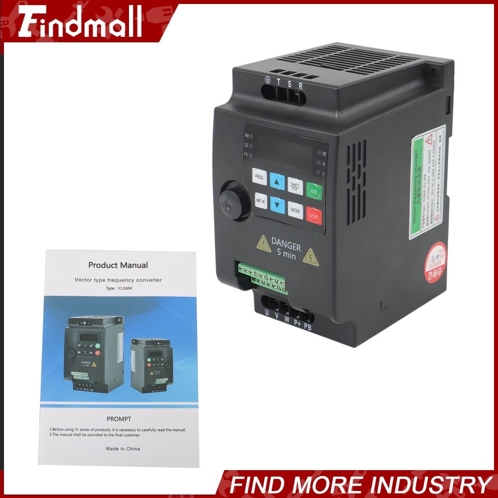 2.2KW VFD 220V 3HP 1 to 3 Phase Variable Frequency Drive Inverter