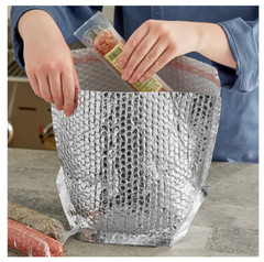 Foil Insulated Box Liners, 6 x 6 x 6 Inches. 10 Pack Insulated Shipping Liners