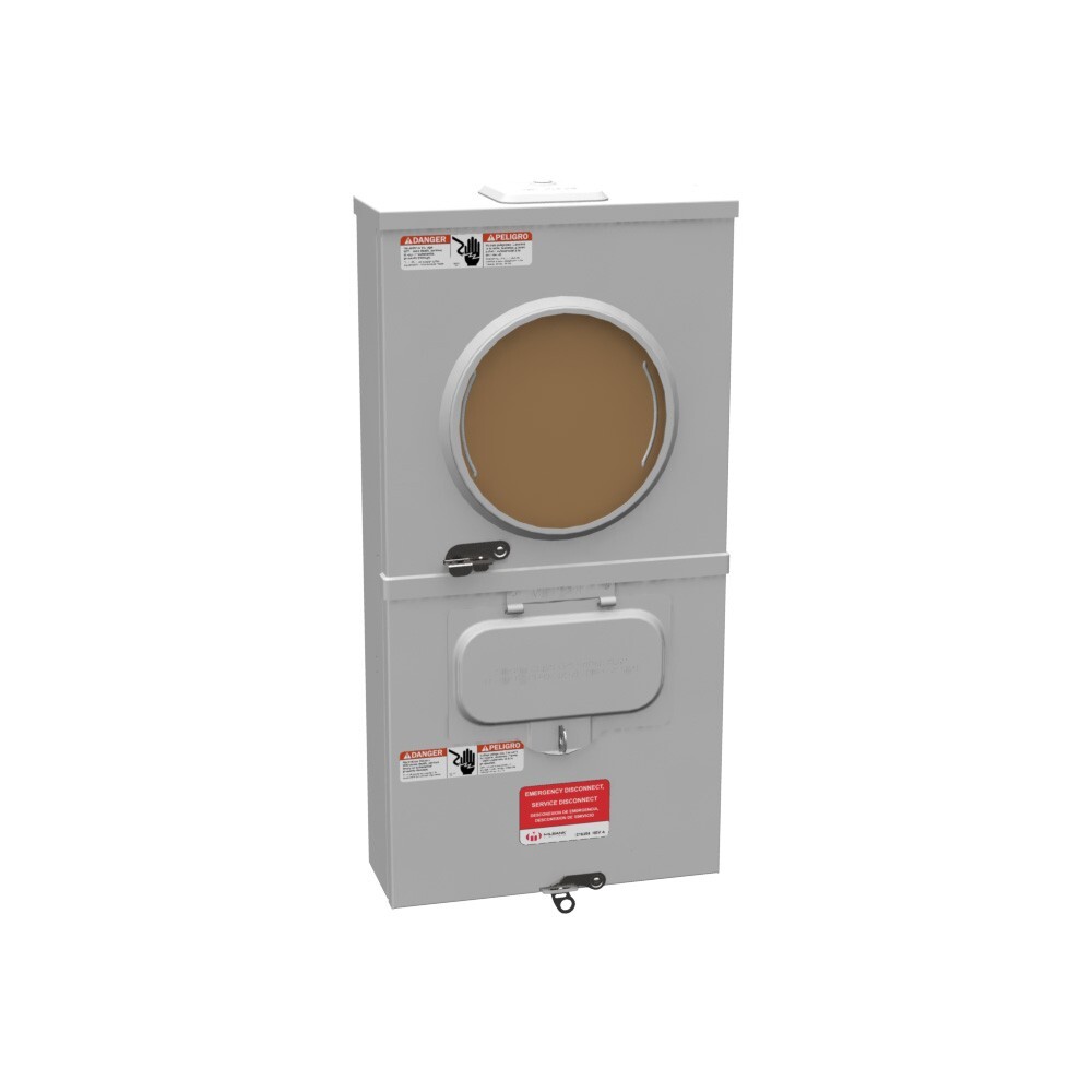 Milbank U3499-XL-100 1-Phase 100 Amp Ringless Meter Socket with No Bypass