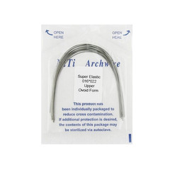 10pcs/pk Orthodontic Arch Wire Niti Stainless Steel Round Rectangular Natural