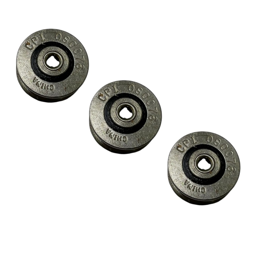 (QTY 3) Cover Pools CPI 080076 Pulley Stainless Steel Double Row Bearings