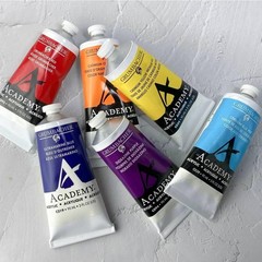 Academy Professional Acrylic Paint Set of 5 90ml Green Colors – Metal Tubes -…