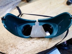 Vintage Morse welding goggles Industrial Steampunk Green Lens ~Great Condition ~