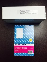 5 Pack: 3 part Carbonless Sales Order Books Receipt Form Invoice 50 Set 4.5×7.5