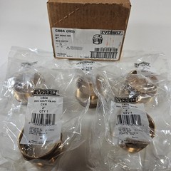 Lot of 5 Everbilt 2″ Bronze DWV Male Adapter Copper Cup x MIP C804