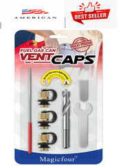 Magicfour Gas Can Vent Cap, 3 Pack Fuel Gas Vent Kit Replacement Vent Plug for