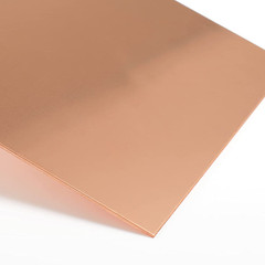 2 Pieces Pure Copper Sheet Plate Panels 6X6 Inches, 24 Gauge | for Industry Meta