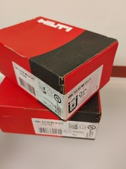 HILTI 100x X-U 62 MX #237354 62mm 2-1/2” Collated Galvanized Nails – NEW!