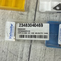 Lot Of 43 Mostly Valenite Carbide Inserts – Various Sizes – See Pics