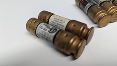 Lot of (5) New Bussmann Fusetron 250V 4A Time Delay Fuses, FRN-R-4