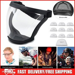 Full Face Super Protective Mask Anti-fog Shield Safety Transparent Head Cover