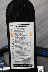 FALLTECH Self-Retracting Lifeline: Aluminum Rebar Hook Anchor, 2 legs, 8 ft Line