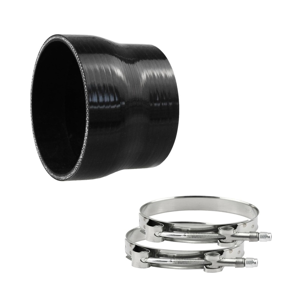 Straight Coupler Silicone Hose ID 3.5″ to 4.0″ (89mm to 102mm) 4-Ply with T-B…