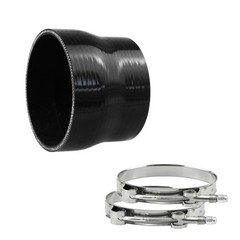 Straight Coupler Silicone Hose ID 3.5″ to 4.0″ (89mm to 102mm) 4-Ply with T-B…
