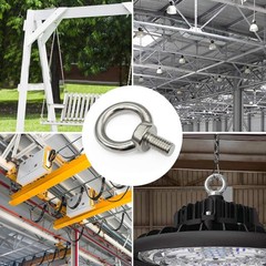 Eye Bolt 5 Pack 1/4 20 X 1 Marine Grade Stainless Steel Lifting Ring Threaded