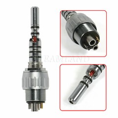 Dental 6 Hole Quick Coupler Swivel LED Bulb for Fiber Optic Handpiece YB6 YD6