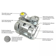 Orthodontic Self-ligating Brackets Ceramic Metal Braces Empower Clear Roth MBT