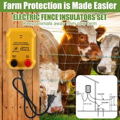 Electric Fence for Preventing Animals Intruding 2 Mile 110VAC 0.15 Joule Elec…