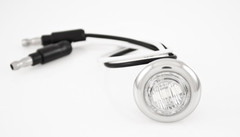 All Star QTY 20-3/4 (.75 Inch) Mini Clear Lens Amber 3 LED Clearance Lamp Round