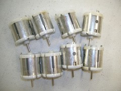 200 each 3V DC 11,000 RPM Small High Torque Brush Electric Motors. US Made.