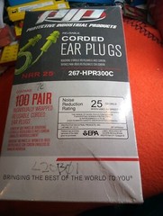 Box Of 100 PIP Industrial Products 267-HPR300C Nrr25 Disposablecorded Ear Plugs