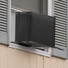 600D U Shaped Window Air Conditioner Cover for Midea U-Shaped AC, Luxiv Black…