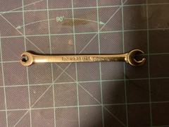 Snap On 1/4″- 5/16″ 6-Pt. SAE Flank Drive Double End Flare Nut Wrench RXFS810B