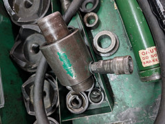 Greenlee 767 Hydraulic Hand Pump Knockout Punch Ram Set Incomplete Untested