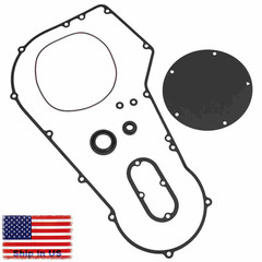 Gasket Seal Kit For 1994-2005 Harley Softail Dyna Road King Primary Clutch Cover