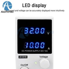DC 30V 10A Power Supply LCD 4 Digit Display Adjustable Switching Power Supply