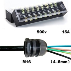 Cable Gland Connector Wire Terminal Blocks Electric Junction Box Waterproof