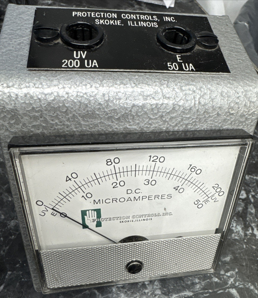 Protection Controls – DC Microammeter Flame Safeguard Meter 0-50UA 0-200UA
