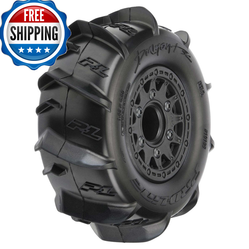 Pro-Line Racing Dumont Paddle Sc 2.2/3.0 Mtd Raid Blk F/R Pro1018510 Rc Tire