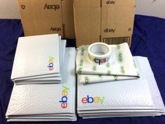 Ebay Shipping Supplies KIT Padded MAILERS Bubble Envelopes, BOXES Tissue &1 TAPE