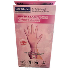 Top Glove Nitrile Disposable Powder Free Glove – Pearlescent Pink/ Violet 50s
