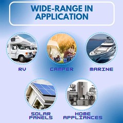 12V 100Ah LiFePO4 Lithium Battery BMS for Solar RV Off-grid Motors Marine