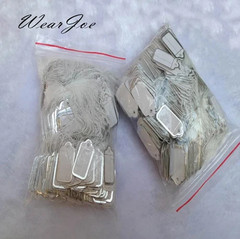 100pcs Jewelry Price Tags Blank Display Label String Cards Display Accessories