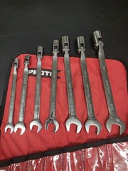Proto J1270A 7 Piece 12 Point Satin Finish Alloy Steel Flex Head Wrench Set