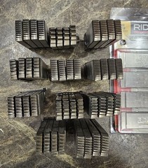 (LOT OF 25 SETS) Ridgid Pipe Threading Dies NPT, UNC, UNF, NF, Coarse & Fine Uni